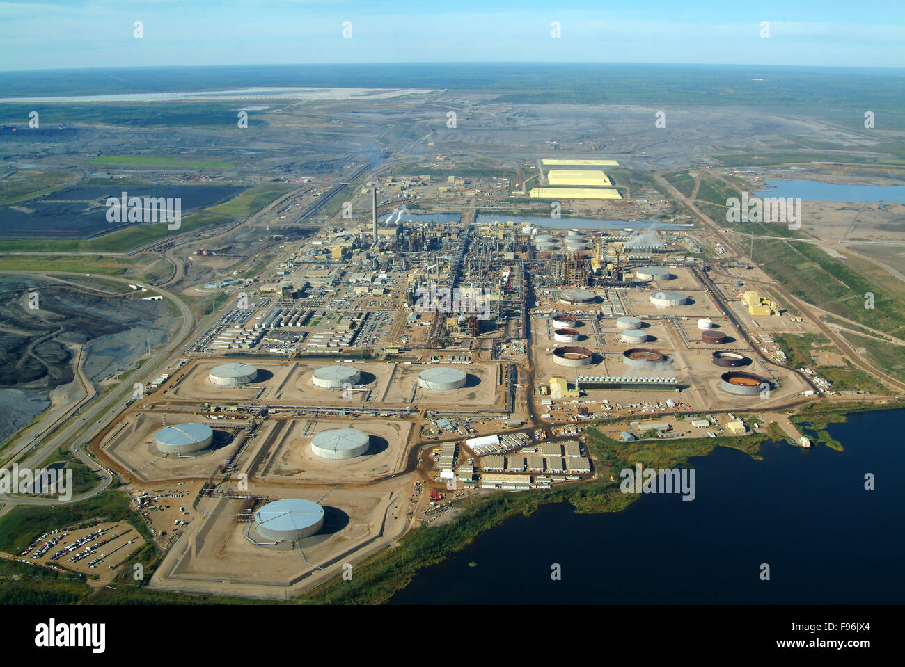 Syncrude  Mildred Lake site N of Ft McMurray, Alberta Stock Photo