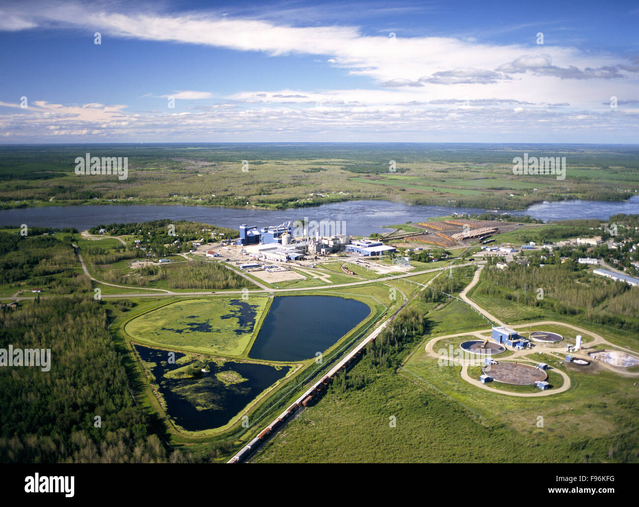 Pulp mill, Pine Falls, Manitoba Stock Photo Alamy