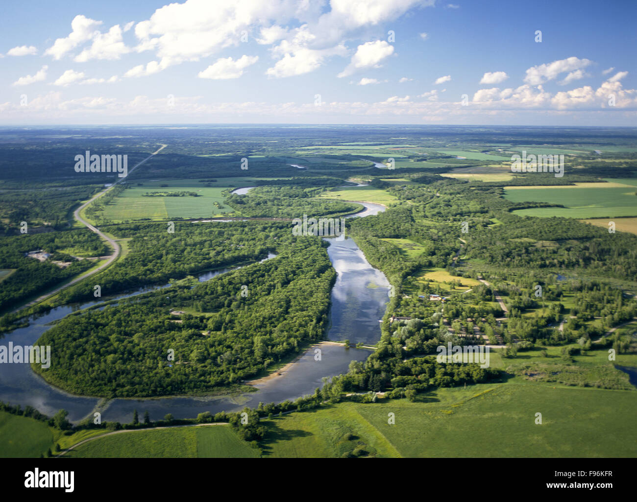 Assiniboine River, Spruce Woods Provincial Park, Manitoba Stock Photo