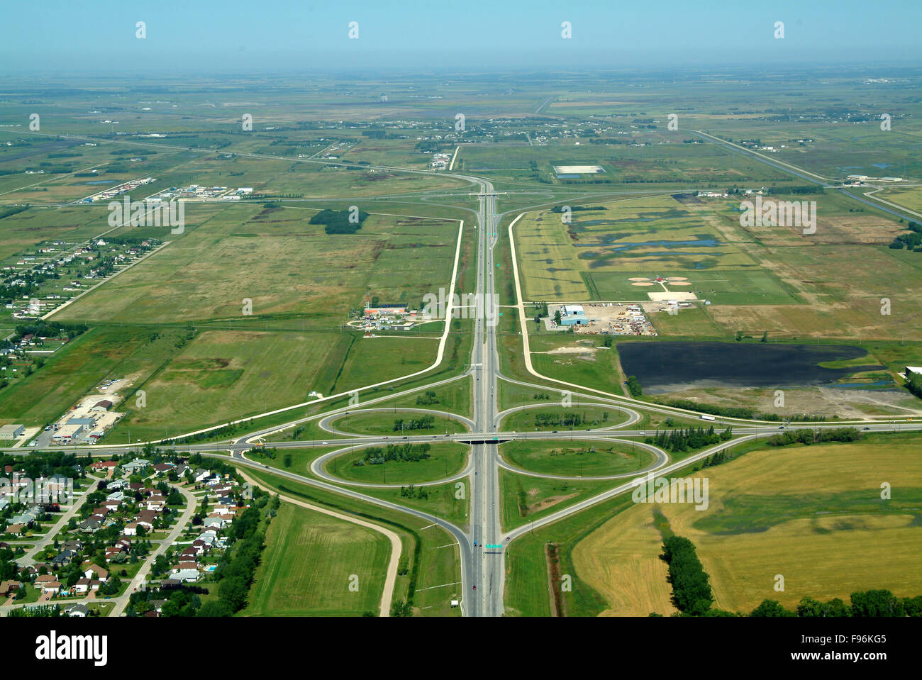 Perimeter Highway, Main Street, Winnipeg, Manitoba, Canada Stock Photo