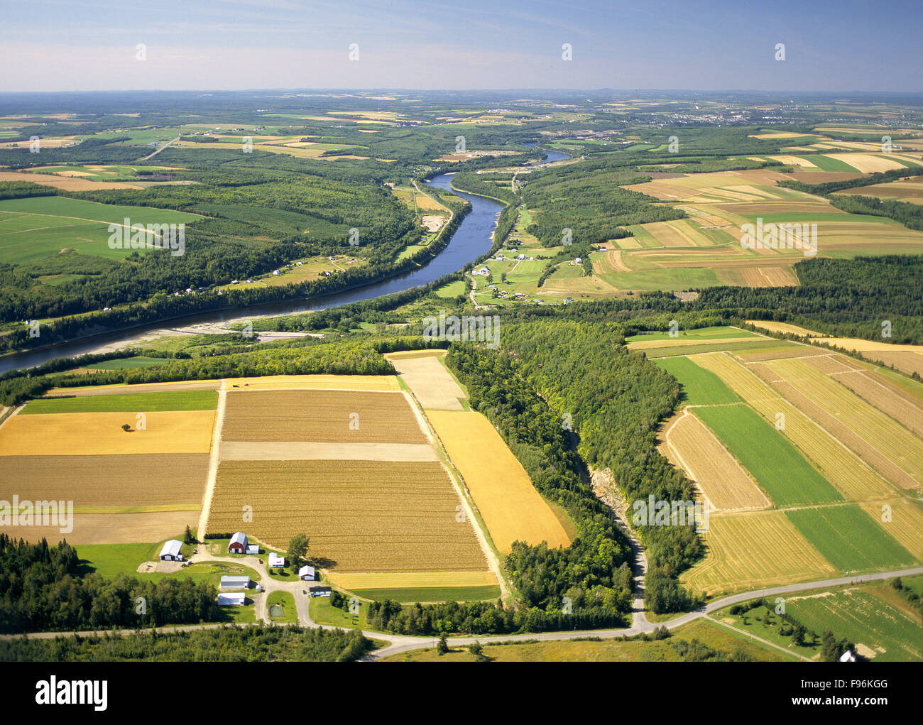 Farm, Lake Edward, New Brunswick Stock Photo Alamy