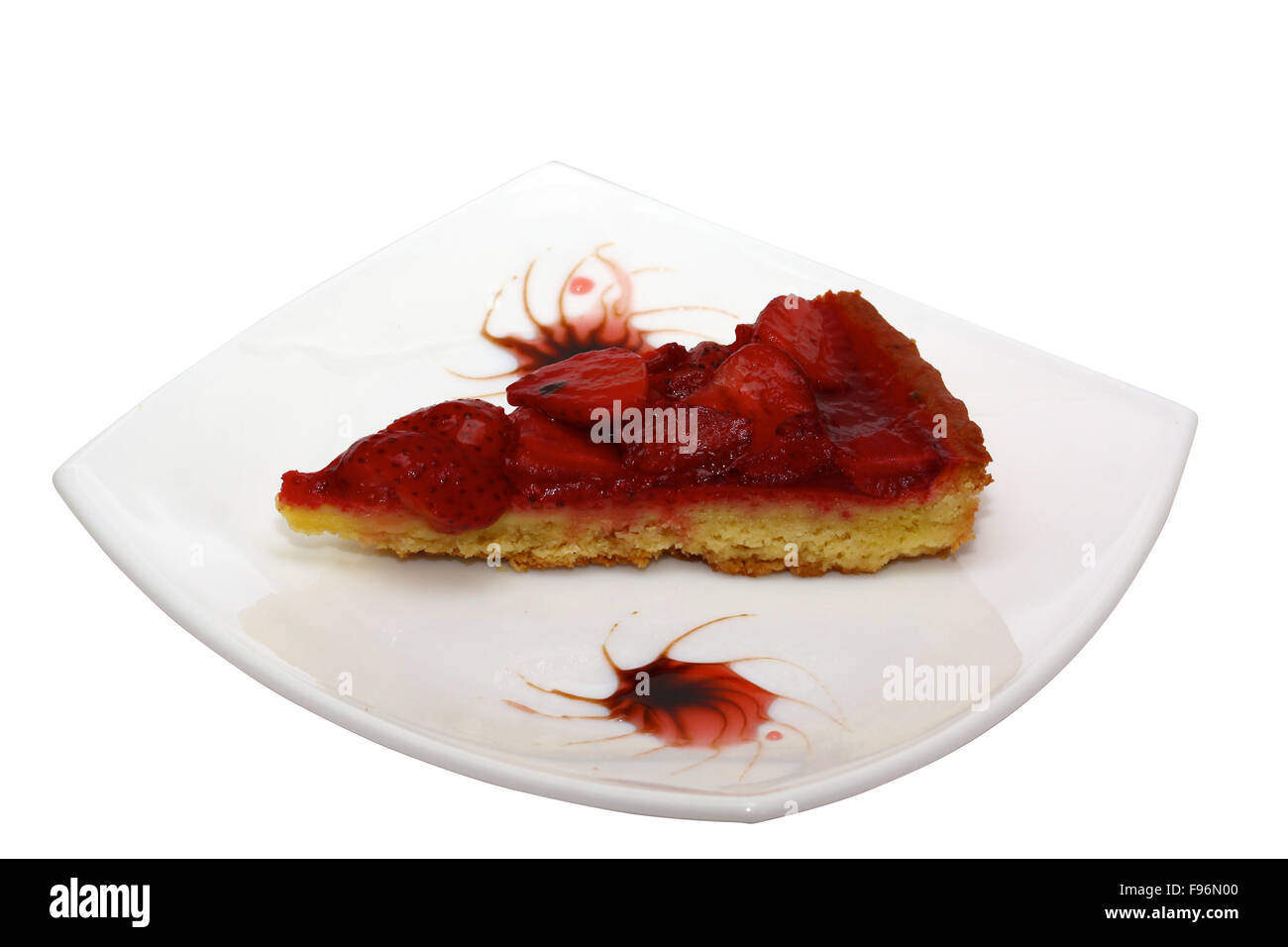 cake with strawberries Stock Photo - Alamy