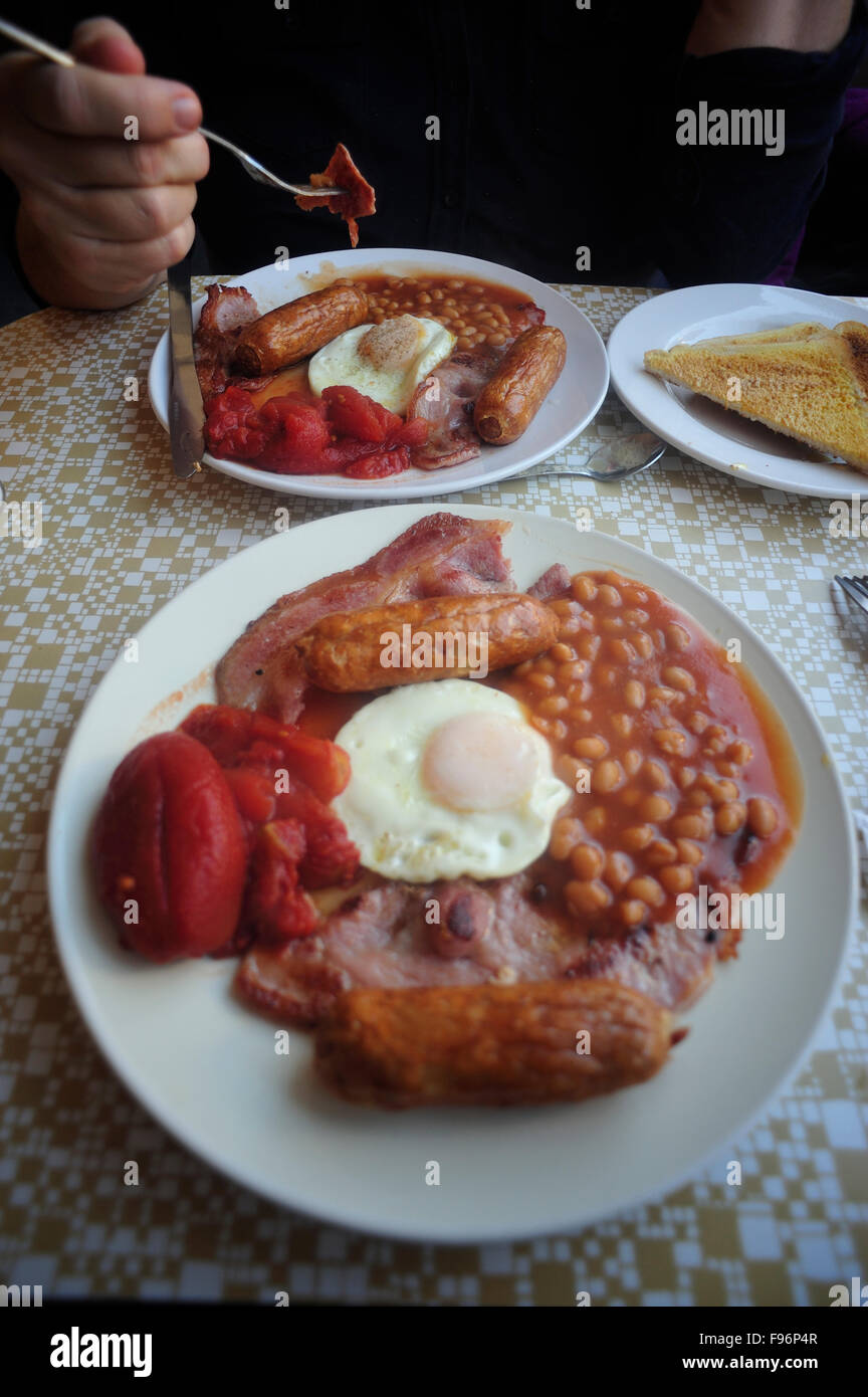 English breakfast, Folkestone, Kent, England Stock Photo Alamy