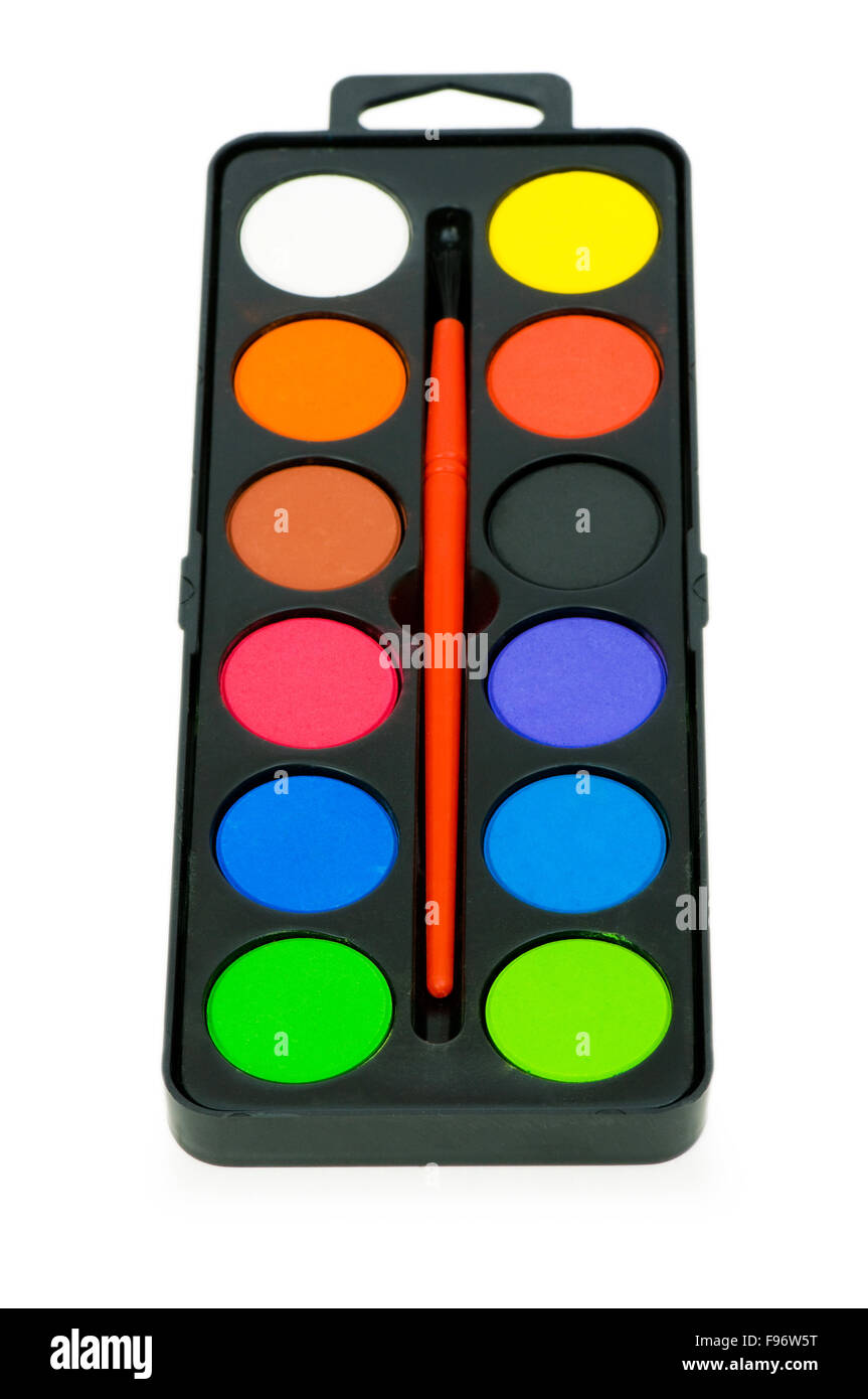 Painters palette isolated on the white background Stock Photo Alamy