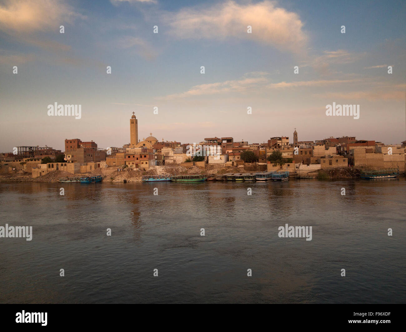 Scenes along The banks of the River Nile in Middle Egypt. Stock Photo