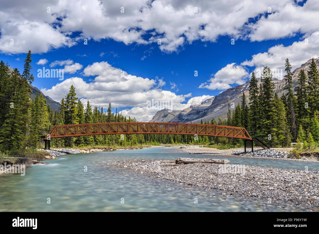 Bridge over the Kootenay River, Kootenay National Park, British