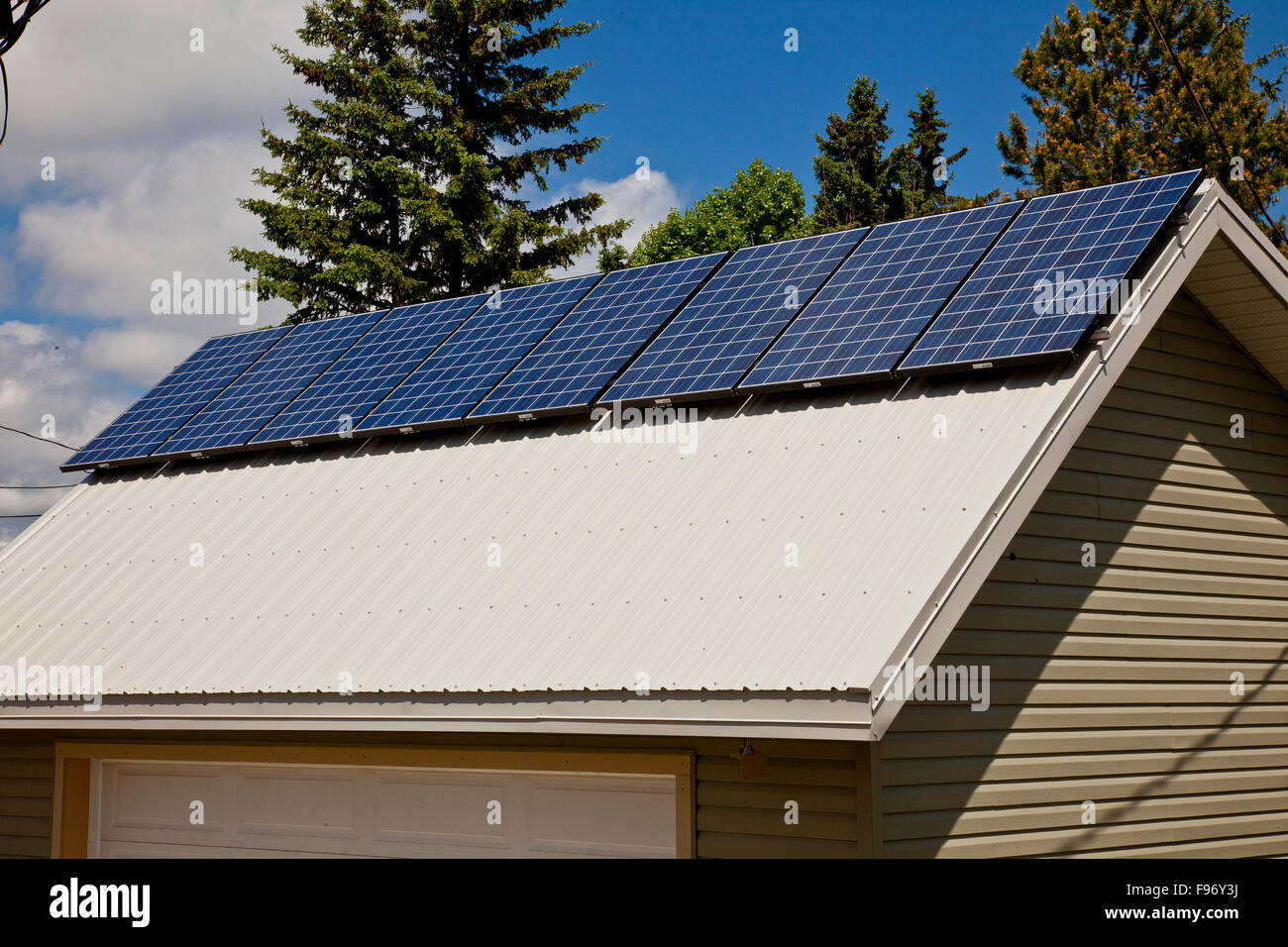 Solar panels, Alberta, Canada Stock Photo Alamy