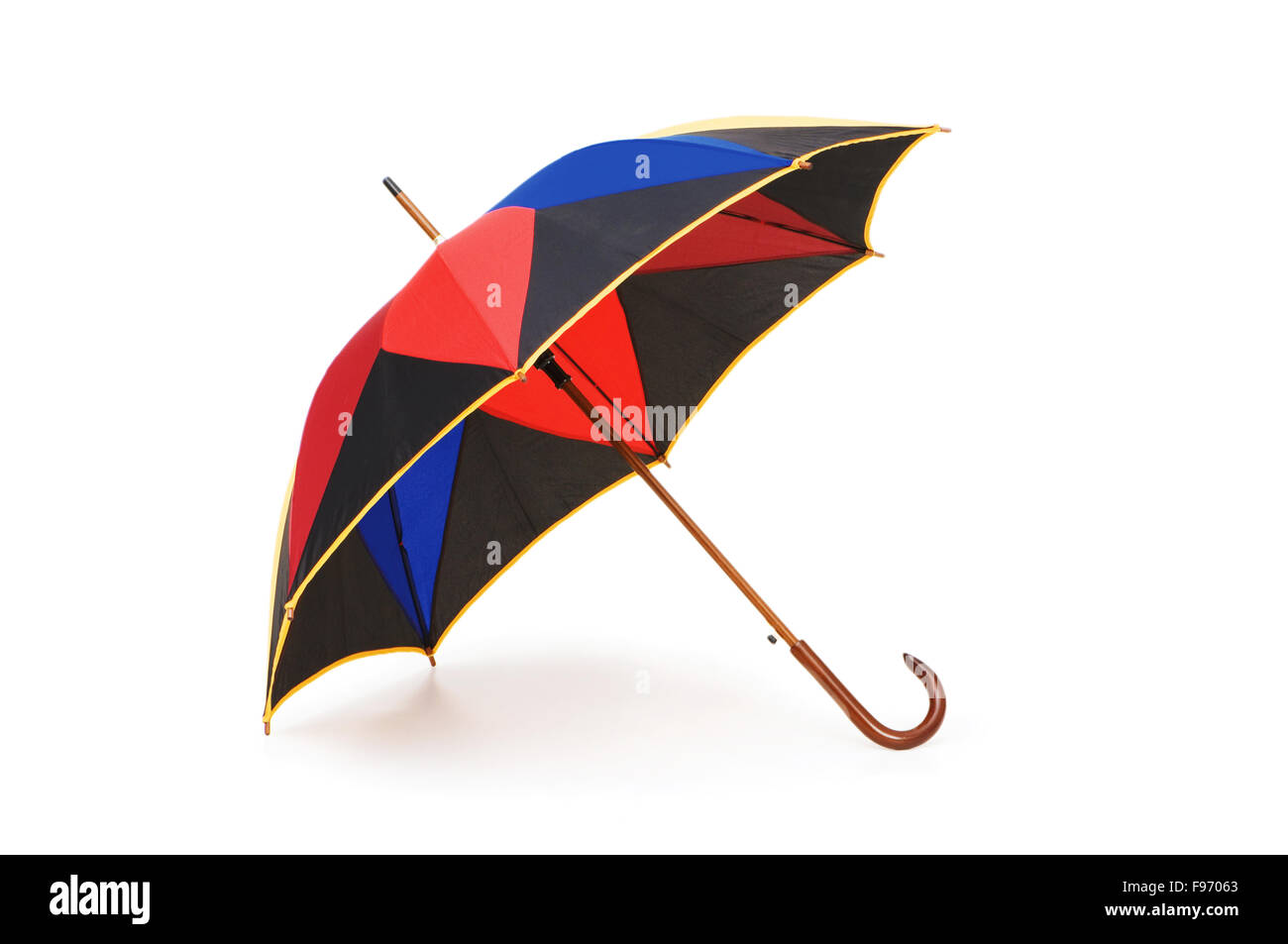 Colourful umbrella isolated on the white background Stock Photo - Alamy