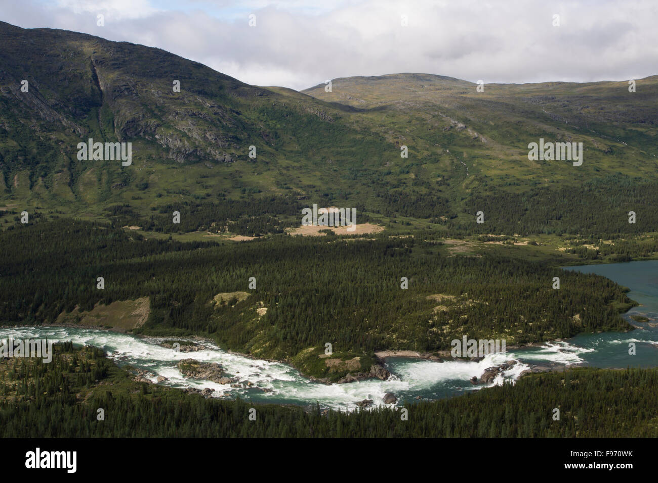 Koroc river, Kuururjuaq national park, Nunavik, Quebec, Canada Stock