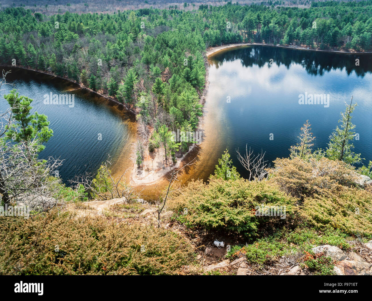 Cliff Top Trail view from Mazinaw Rock of Bon Echo Provincial Park Stock Photo 91738608 Alamy