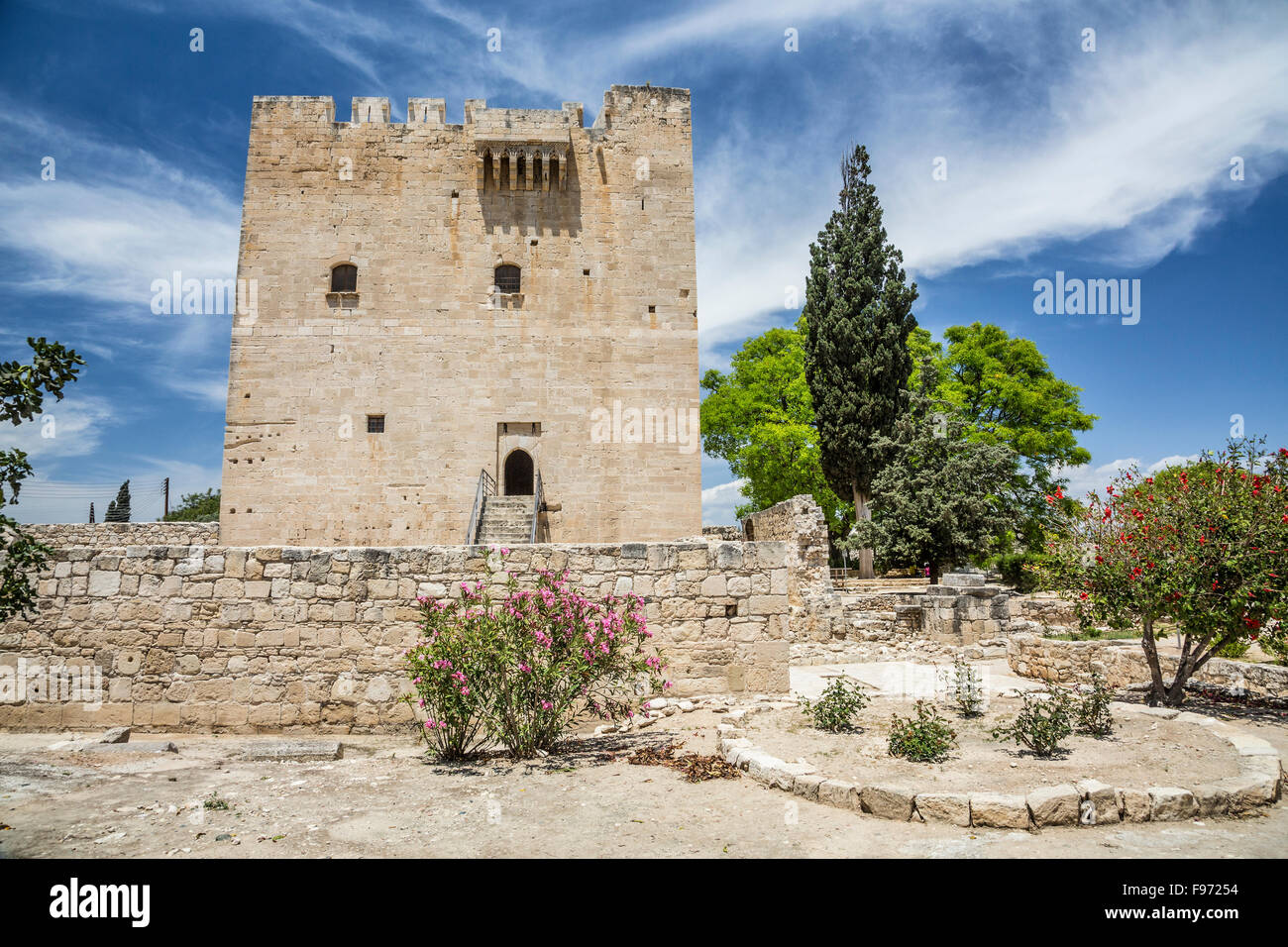 Kolossi Castle, near Limassol, Cyprus Stock Photo