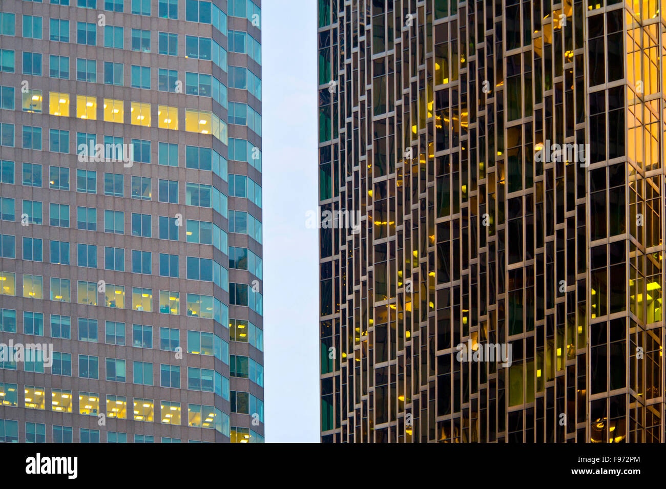 Concrete and glass towers in downtown Toronto Stock Photo