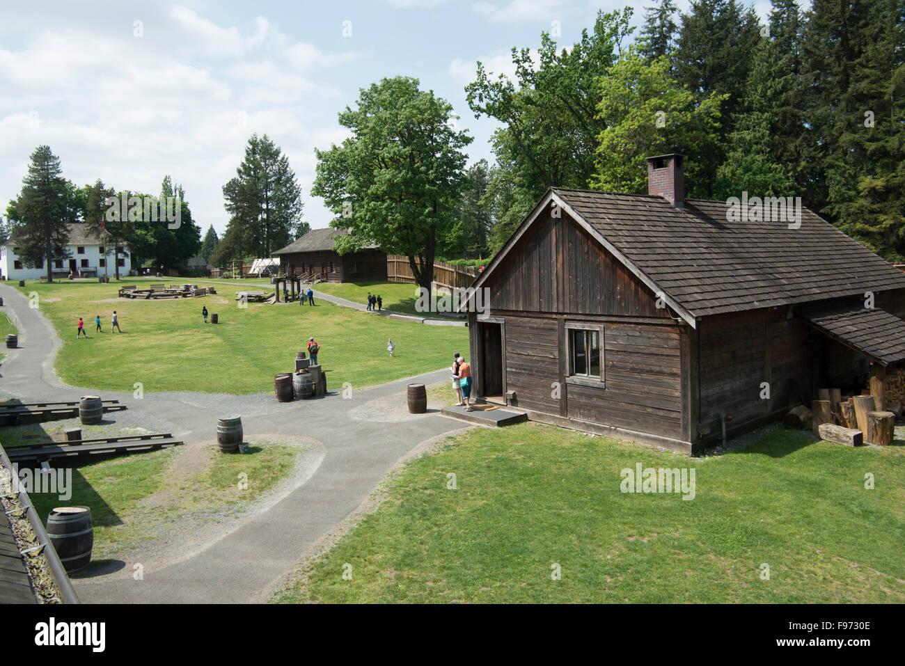 Fort Langley National Historic Site of Canada. Fort Langley, British Columbia, Canada. Stock Photo