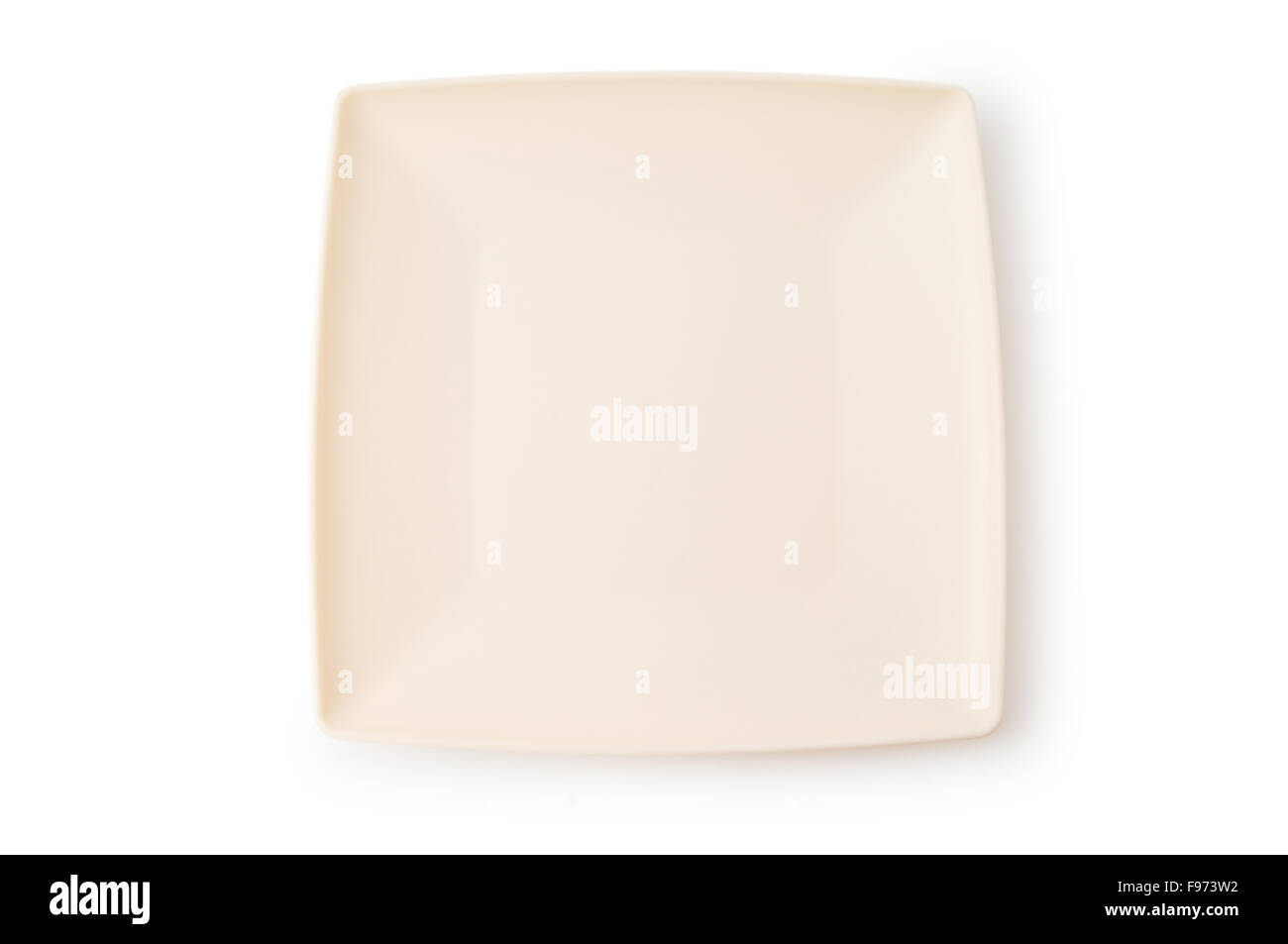 Empty plate isolated on the white background Stock Photo - Alamy