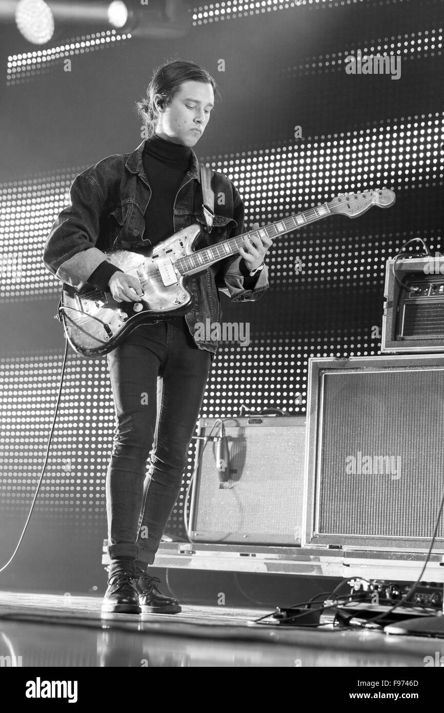 Los Angeles, California, USA. 13th Dec, 2015. Guitarist ZACH ABELS of