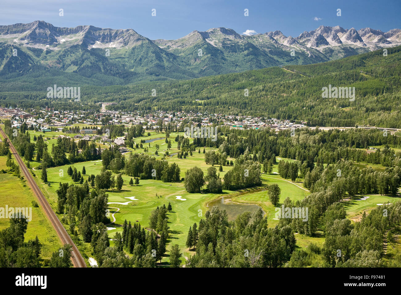 Aerial View Fernie Golf Course Hi res Stock Photography And Images Alamy