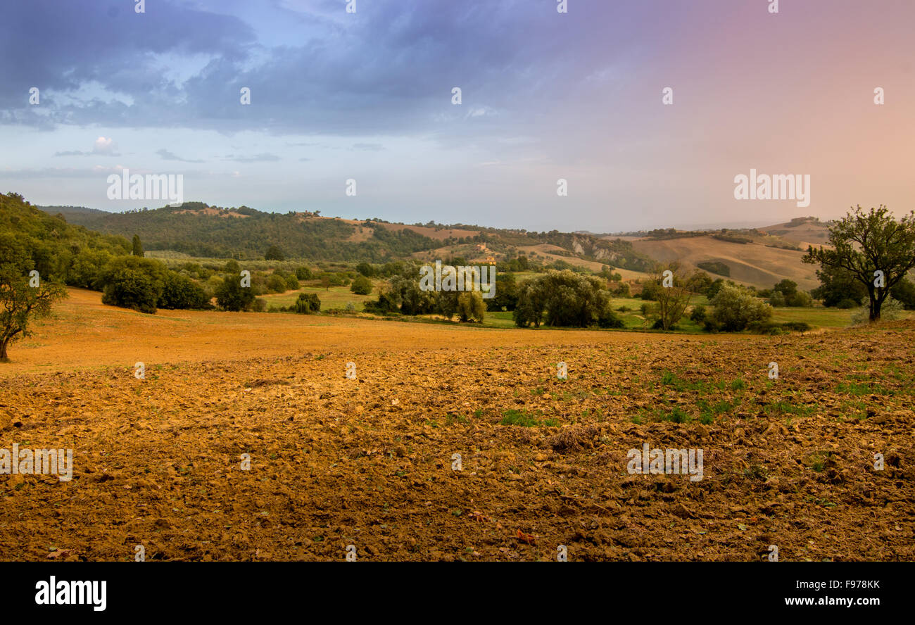 Farm in Tuscany Italy Stock Photo - Alamy