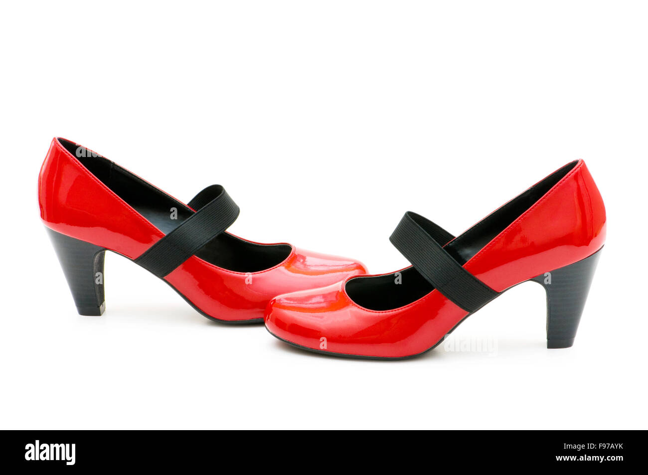 Woman shoes isolated on the white background Stock Photo - Alamy