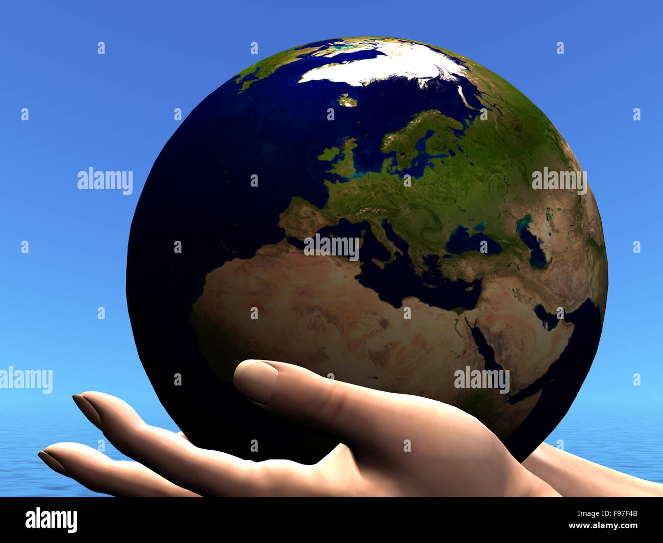 EARTH GLOBE Stock Photo