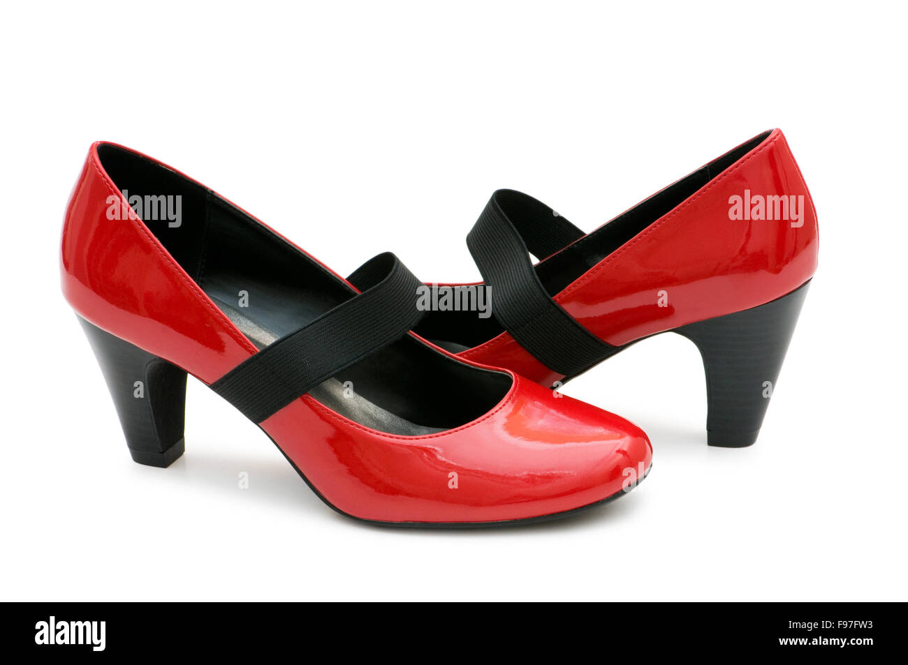Woman shoes isolated on the white background Stock Photo - Alamy