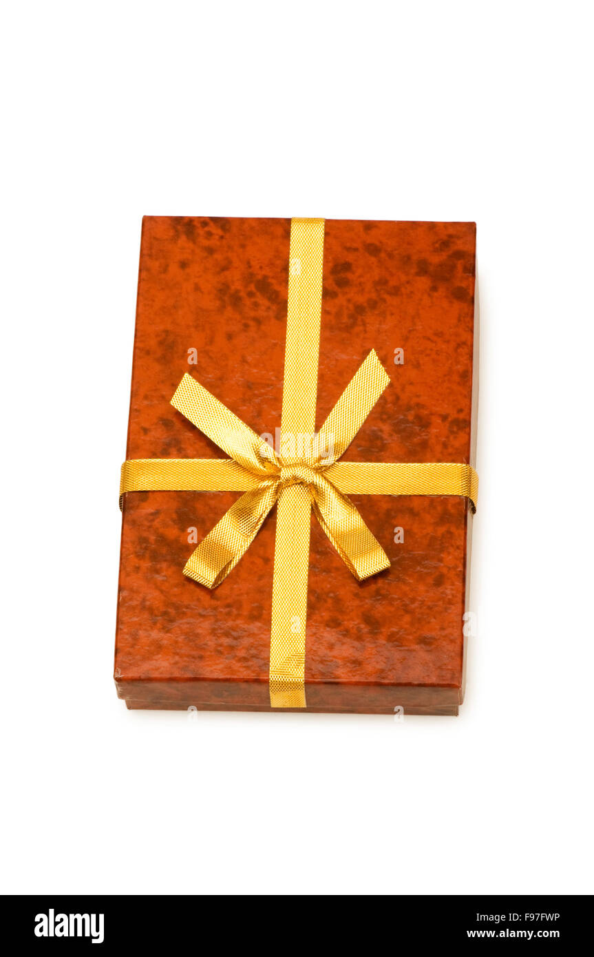 Gift boxes isolated on the white background Stock Photo - Alamy
