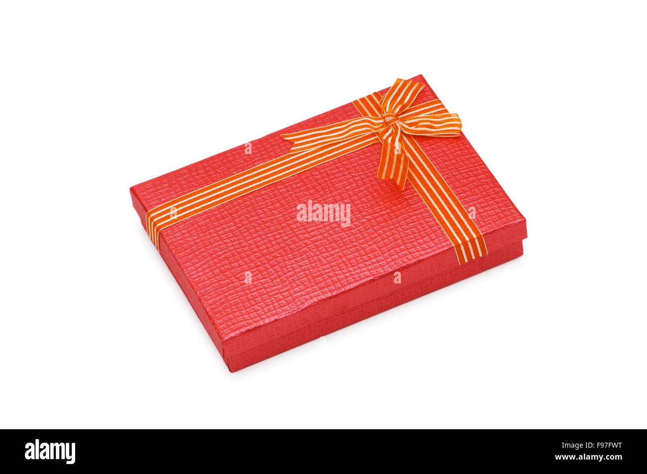 Gift box isolated on the white background Stock Photo - Alamy