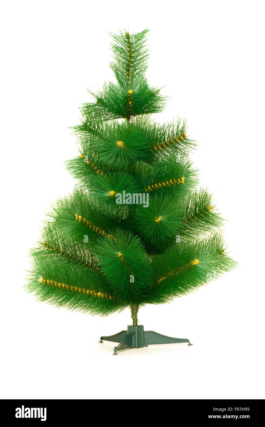 Green tree isolated on the white background Stock Photo - Alamy