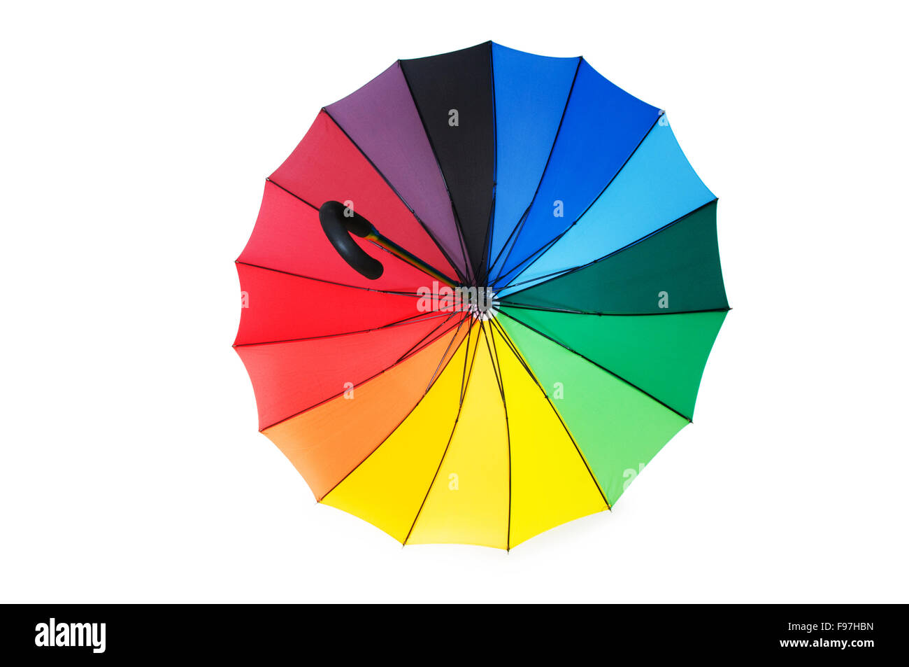 Colourful umbrella isolated on the white background Stock Photo - Alamy