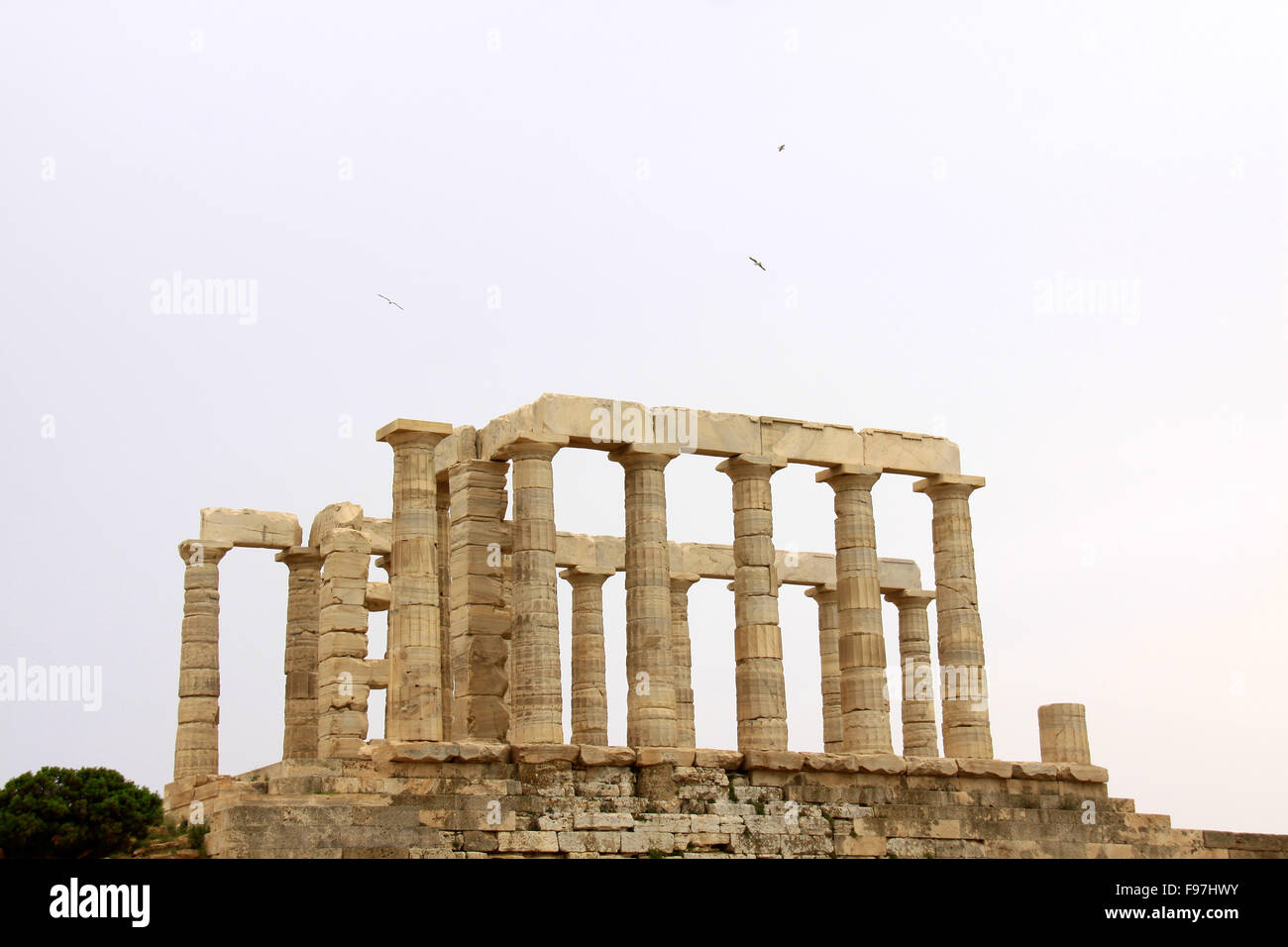 The Temple of Poseidon at Sounion Greece Stock Photo - Alamy