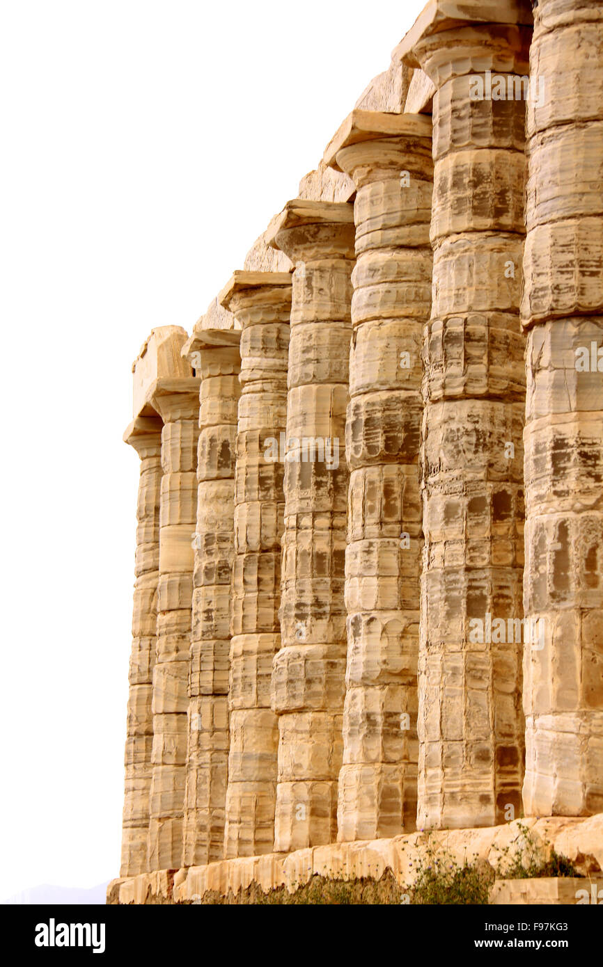 The Temple of Poseidon at Sounion Greece Stock Photo - Alamy
