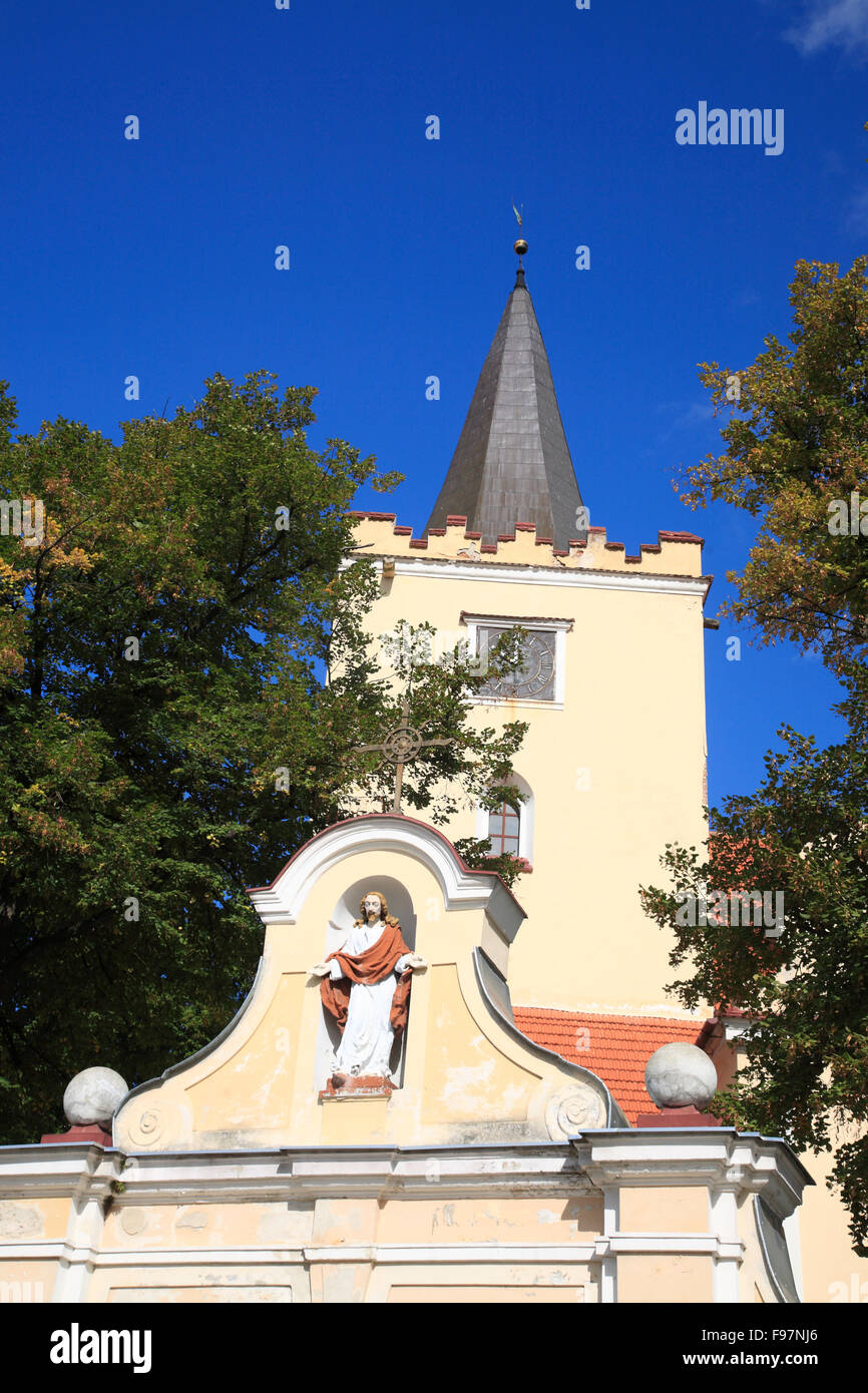 Church in a village near Nysa, Silesia, Poland, Europe Stock Photo