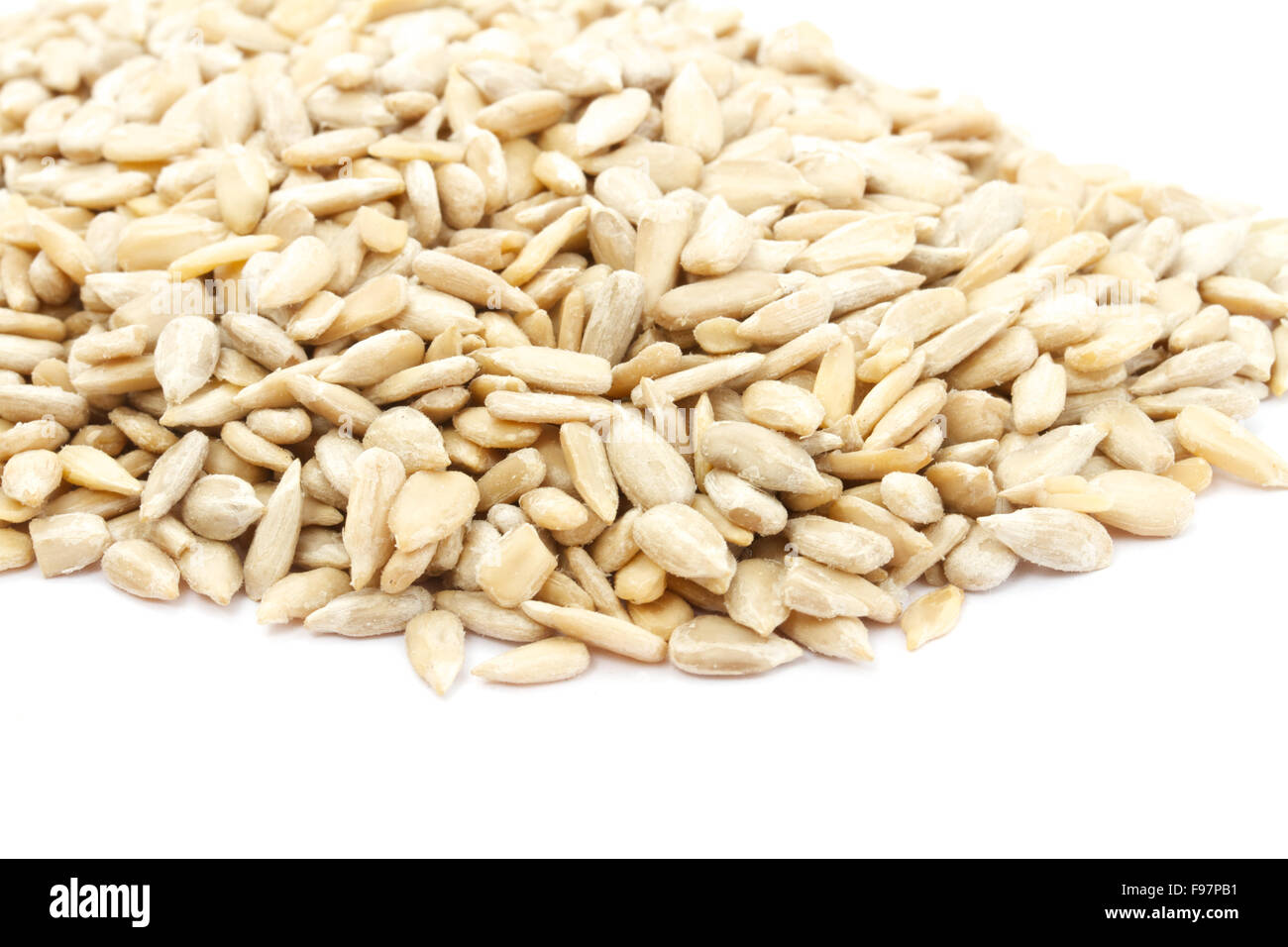 Sunflower seeds isolated on white background Stock Photo - Alamy