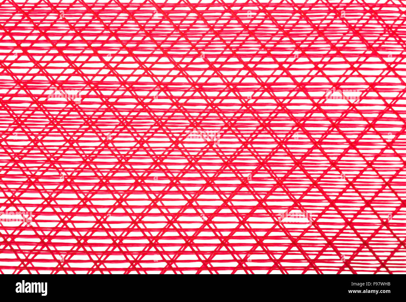 background lines disorderly red on white Stock Photo