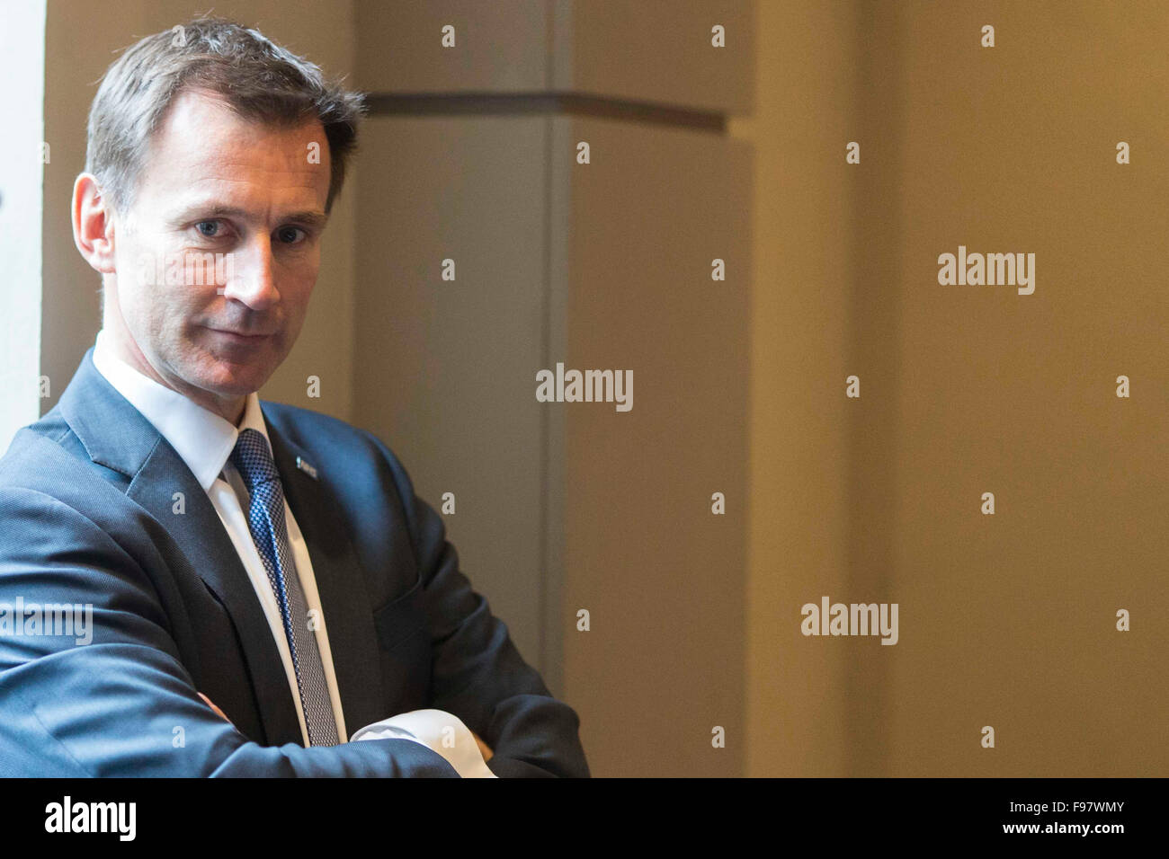 Jeremy Hunt MP at The Conservative Party Conference 2015 Stock Photo