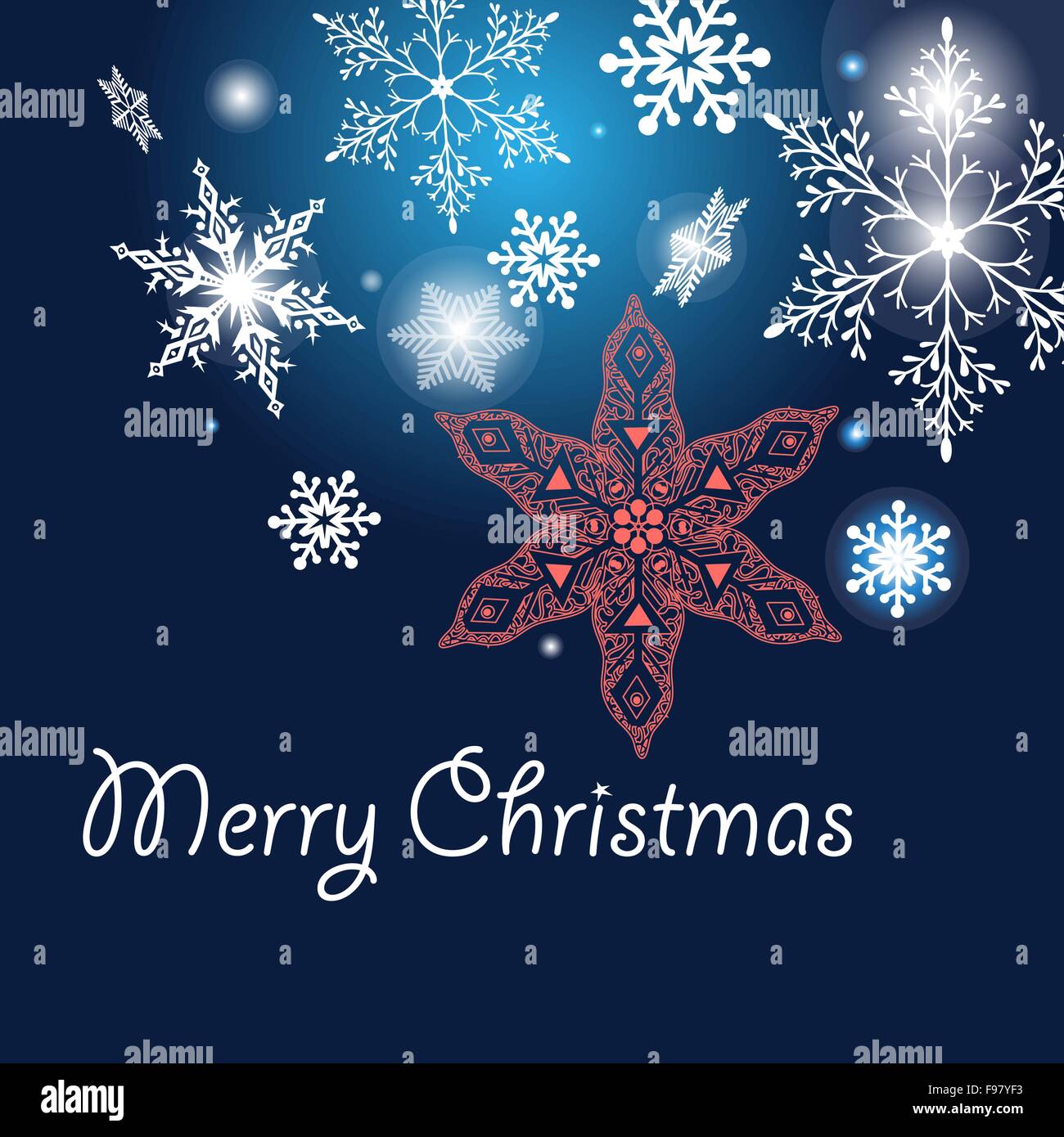 winter background with snowflakes Stock Vector Image & Art - Alamy