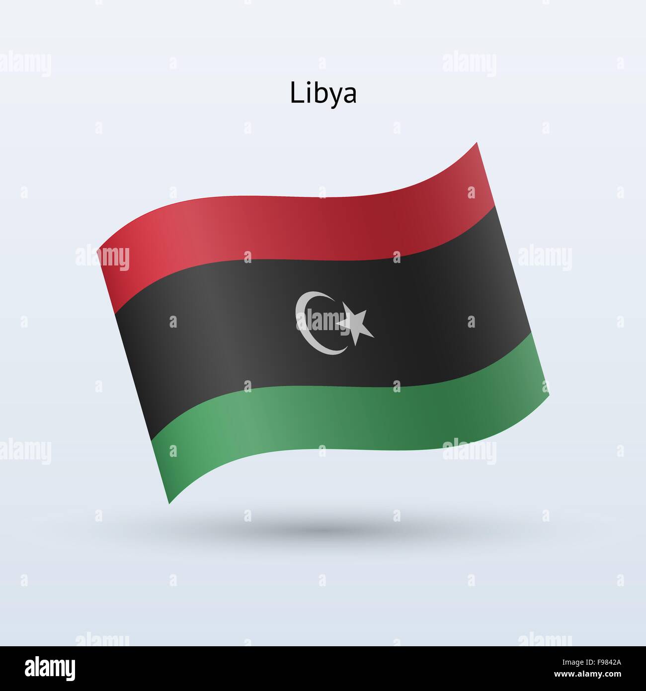 Libya flag Stock Vector Images - Alamy