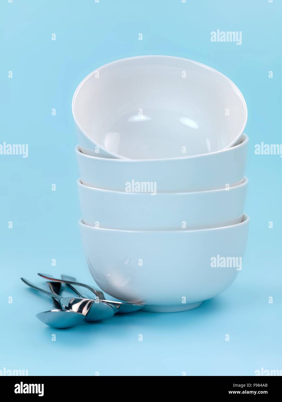 Plates and Cutlery Stock Photo Alamy