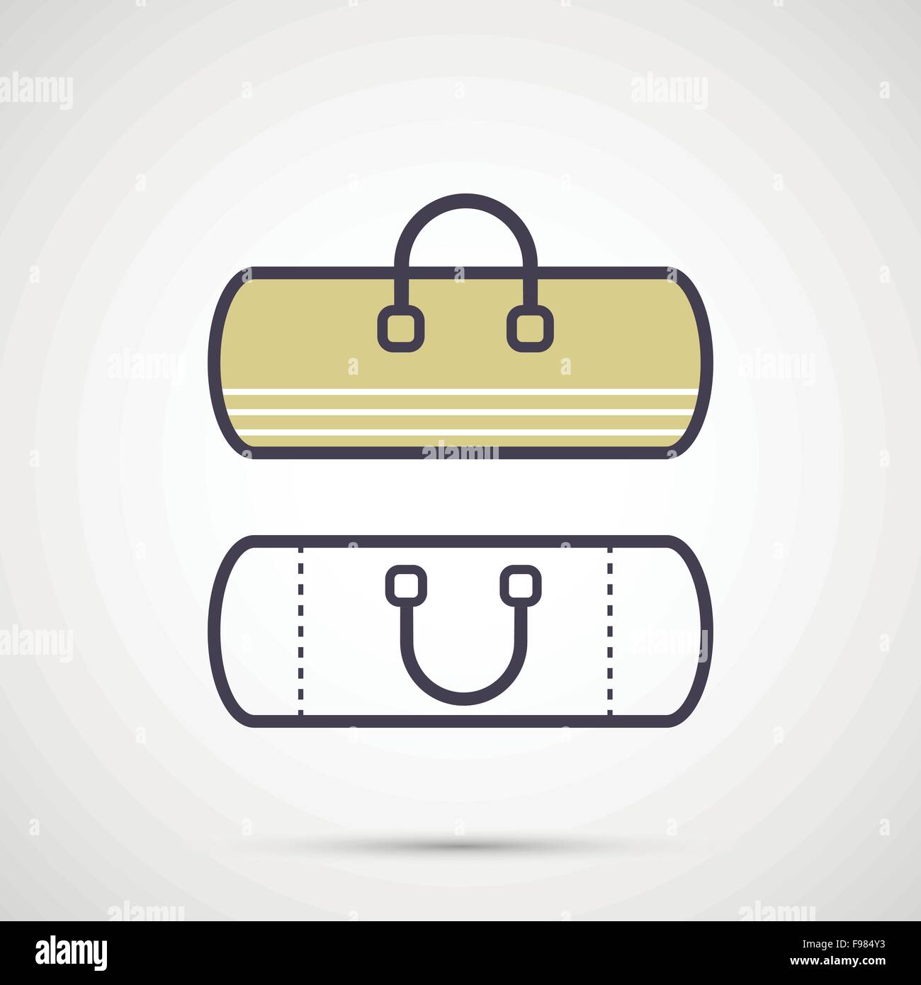 Sport bag with handles icon Stock Vector Image & Art Alamy
