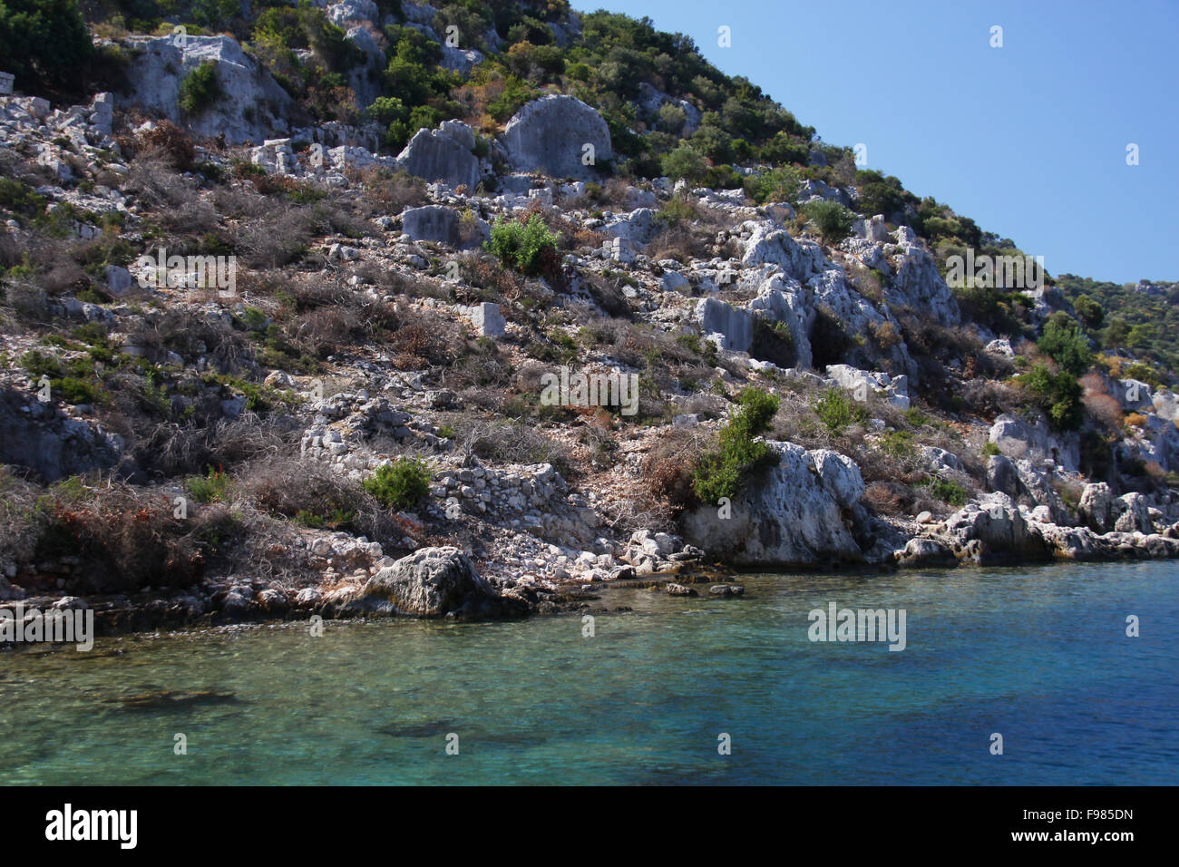 Sea Rocks Turkey Sea and Rocks inTurkey Stock Photo - Alamy