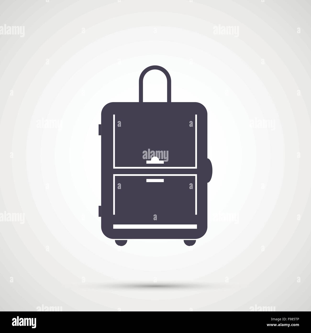 Simple design vector icon travel bag Stock Vector Image & Art - Alamy