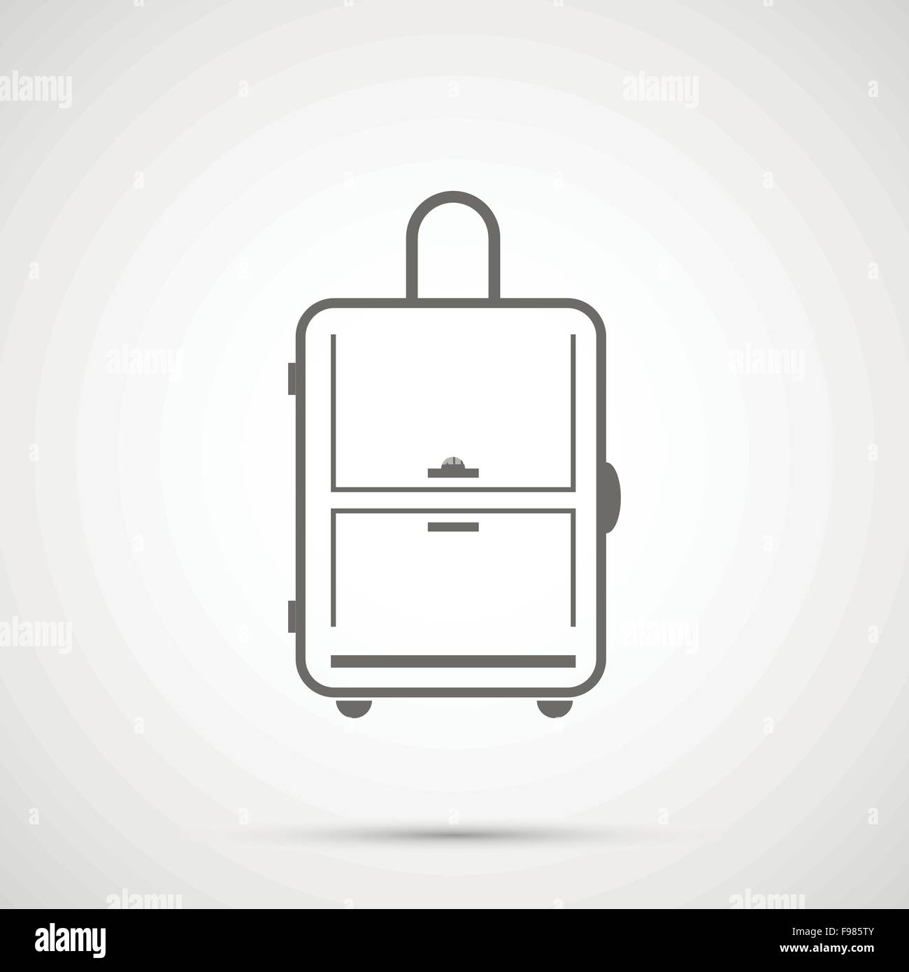 Simple design vector icon travel bag Stock Vector Image & Art - Alamy