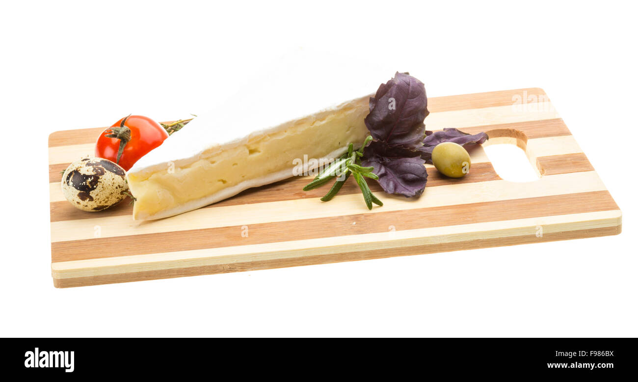 Wedge of Gourmet Brie Cheese Stock Photo Alamy