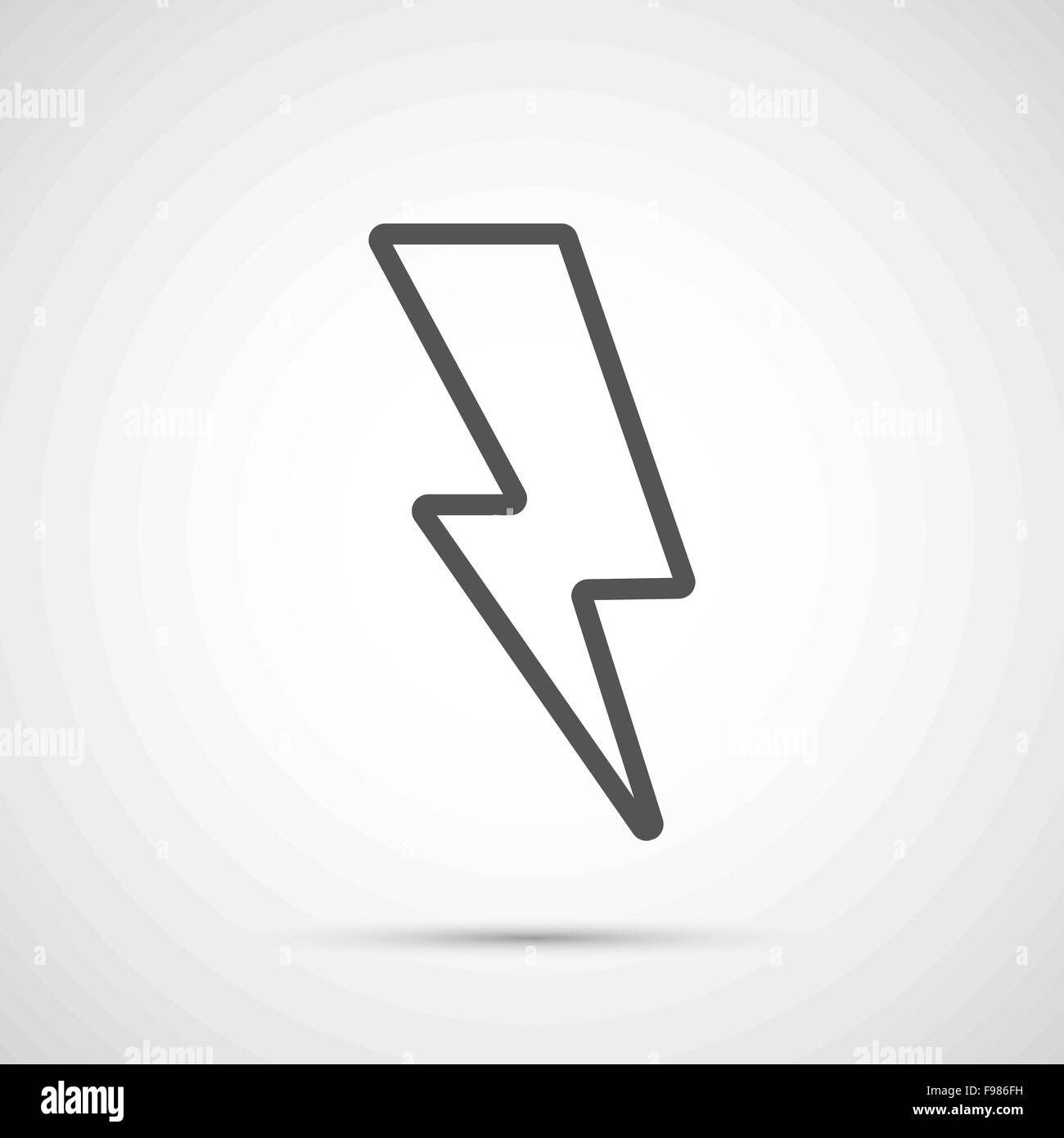Vector lightning isolated on white background Stock Vector Image & Art