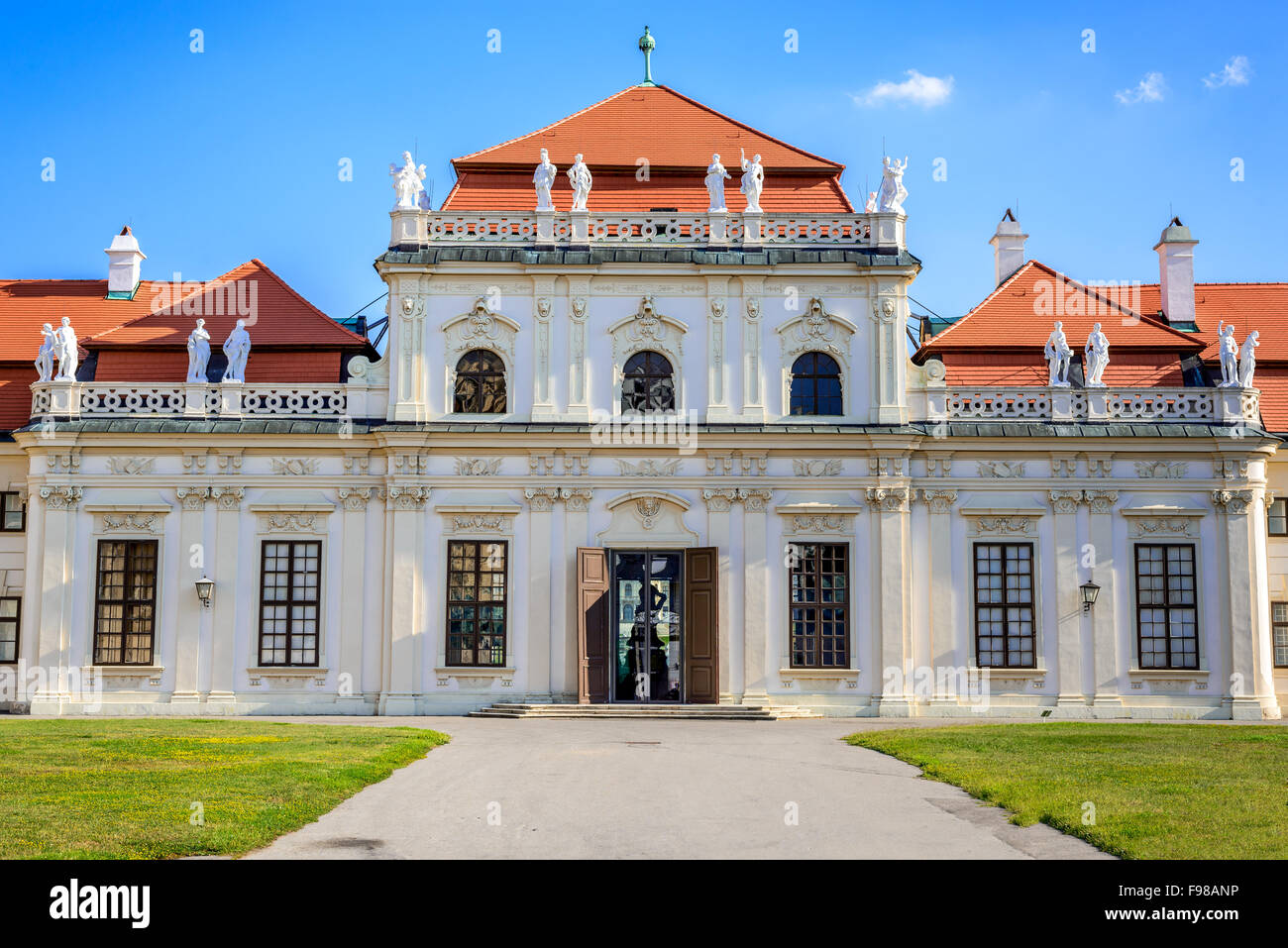 Vienna, Austria. Lower Belvedere Palace building. The Old Town is a UNESCO World Heritage Site. Stock Photo