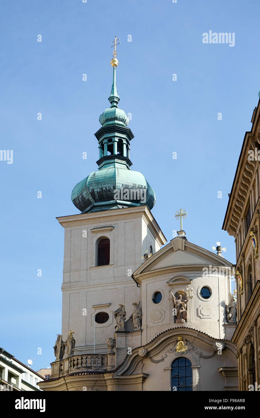 Church of St Gallus in Prague Stock Photo