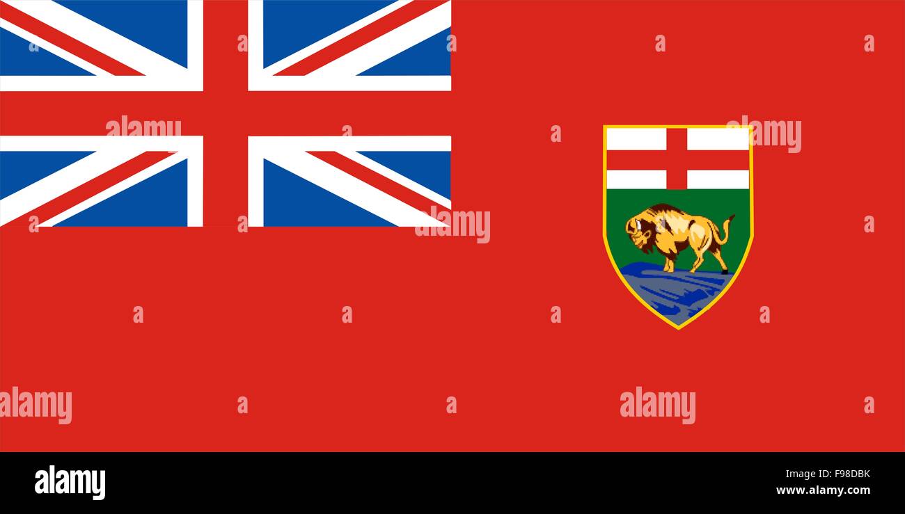 Manitoba Flag Stock Photo