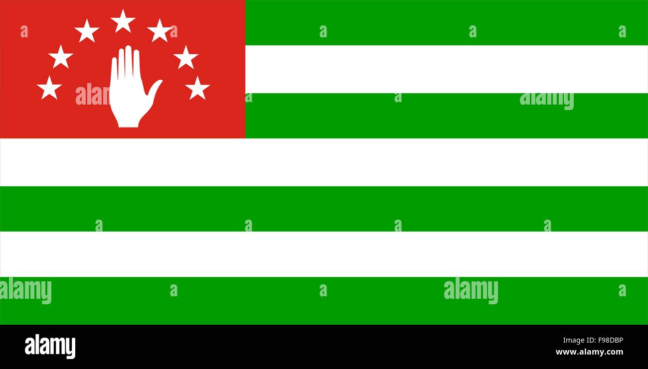 Abkhazia Flag Stock Photo