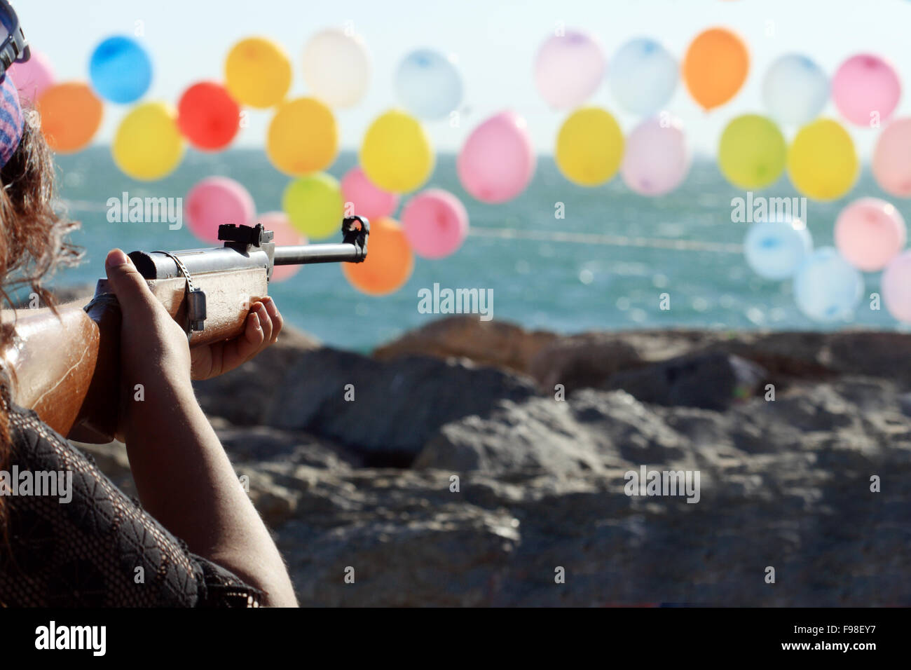 Shooting Range Stock Photo