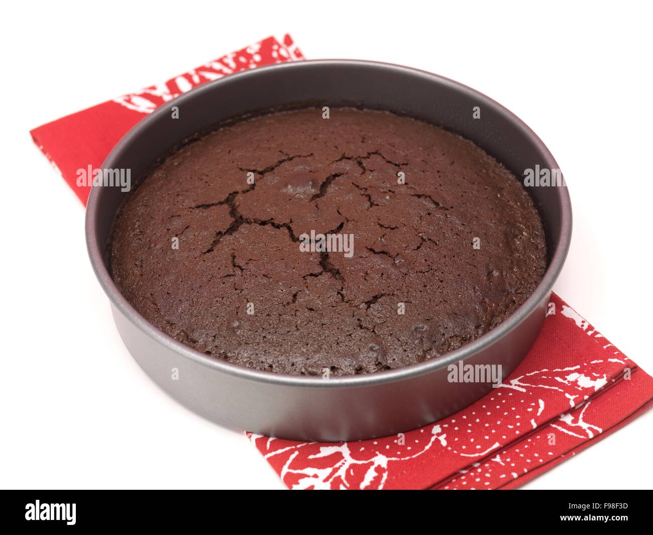 Baked Chocolate Cake Stock Photo - Alamy