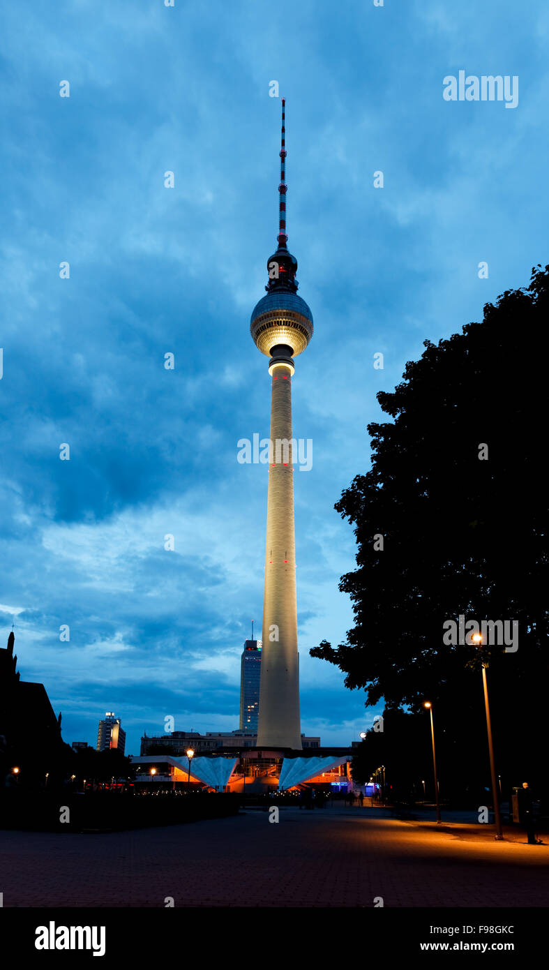 Berlin tv tower -  fernsehturm Stock Photo